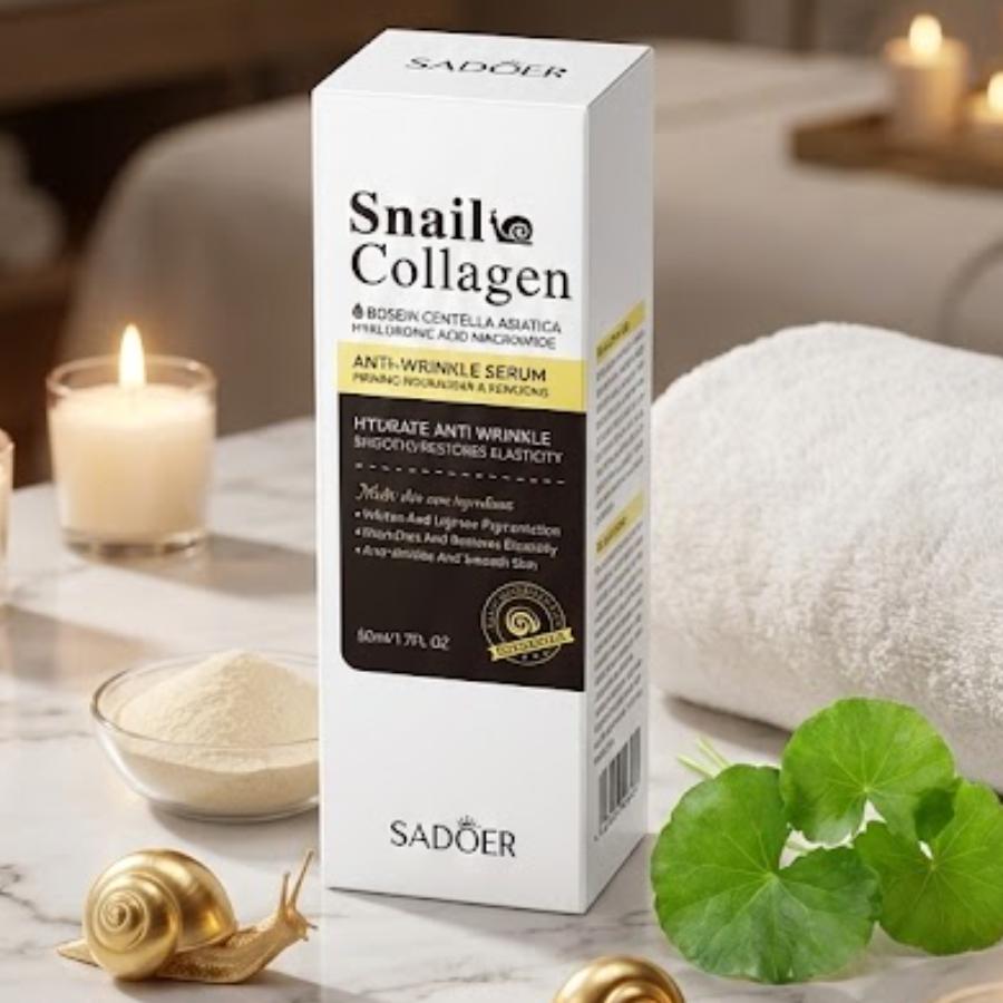 Serum Reafirmante Snail Collagen SADOER – Baba de Caracol + Colágeno 50ml